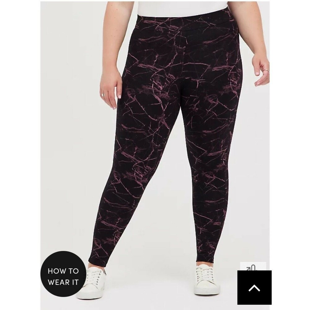 Torrid Black Marble Premium Leggings 2X